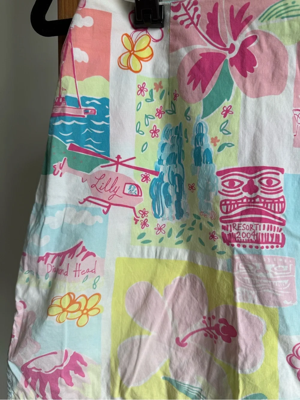 🌺 Lilly Pulitzer Hawaiian Patchwork Skort – Size 2 - Picture 5 of 10